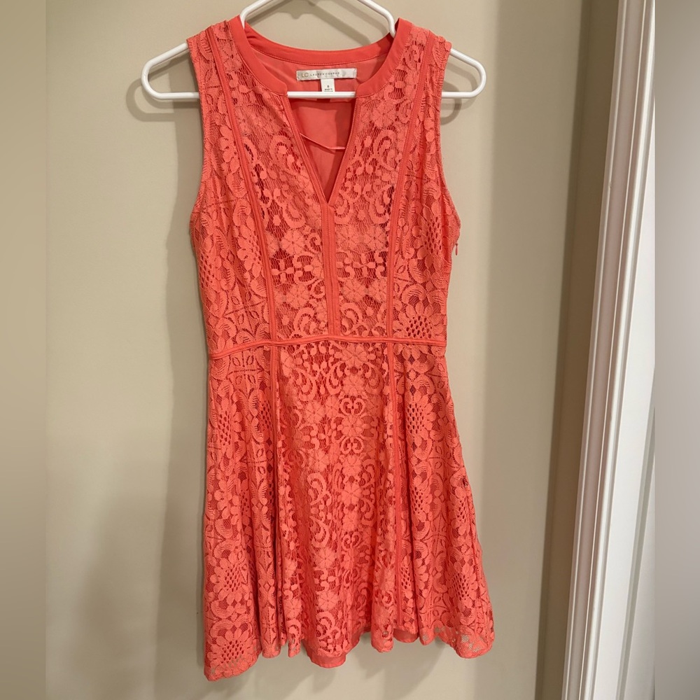 LC Lauren Conrad Vibrant Coral Dress